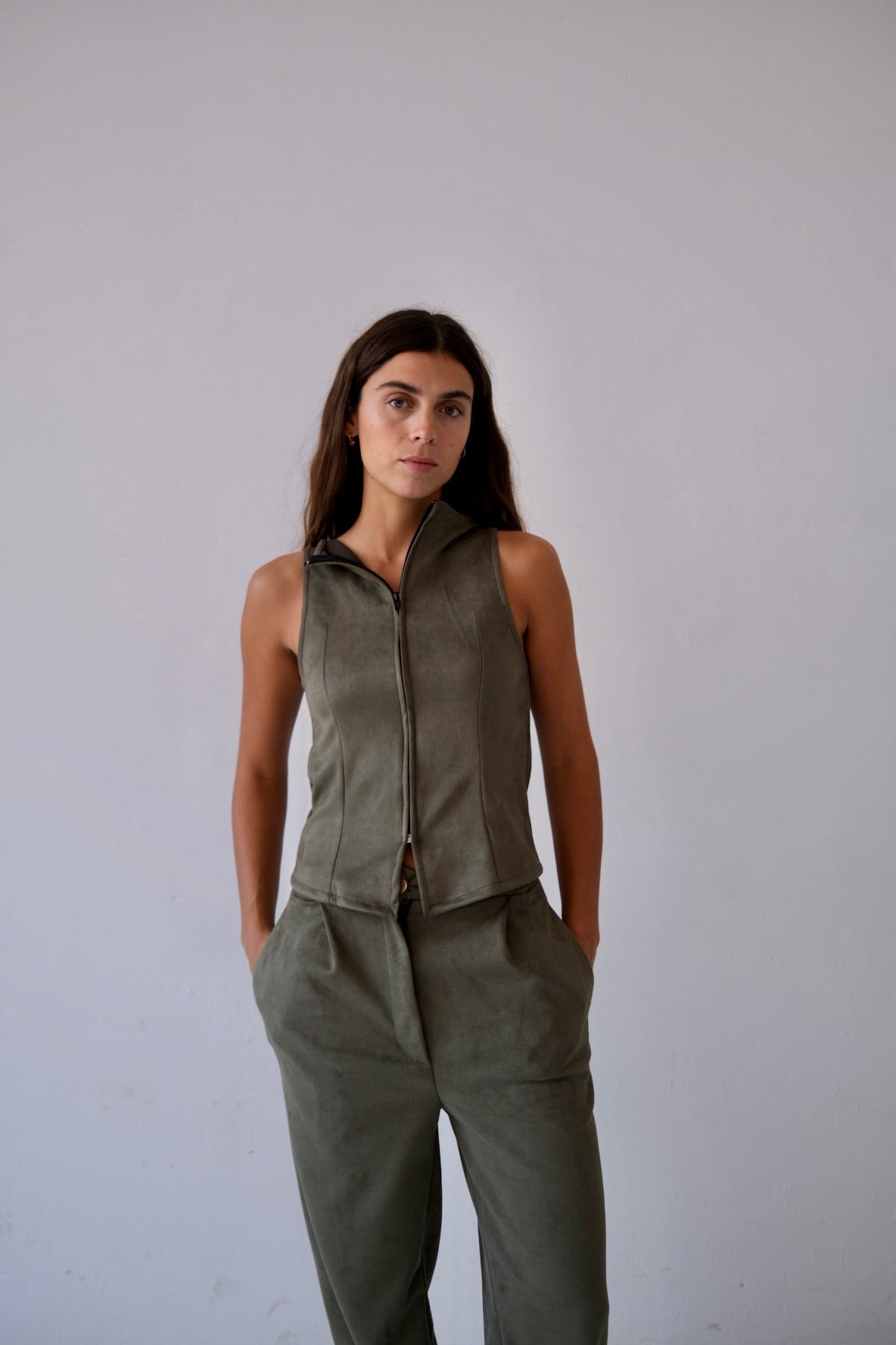 Velvet Green Top