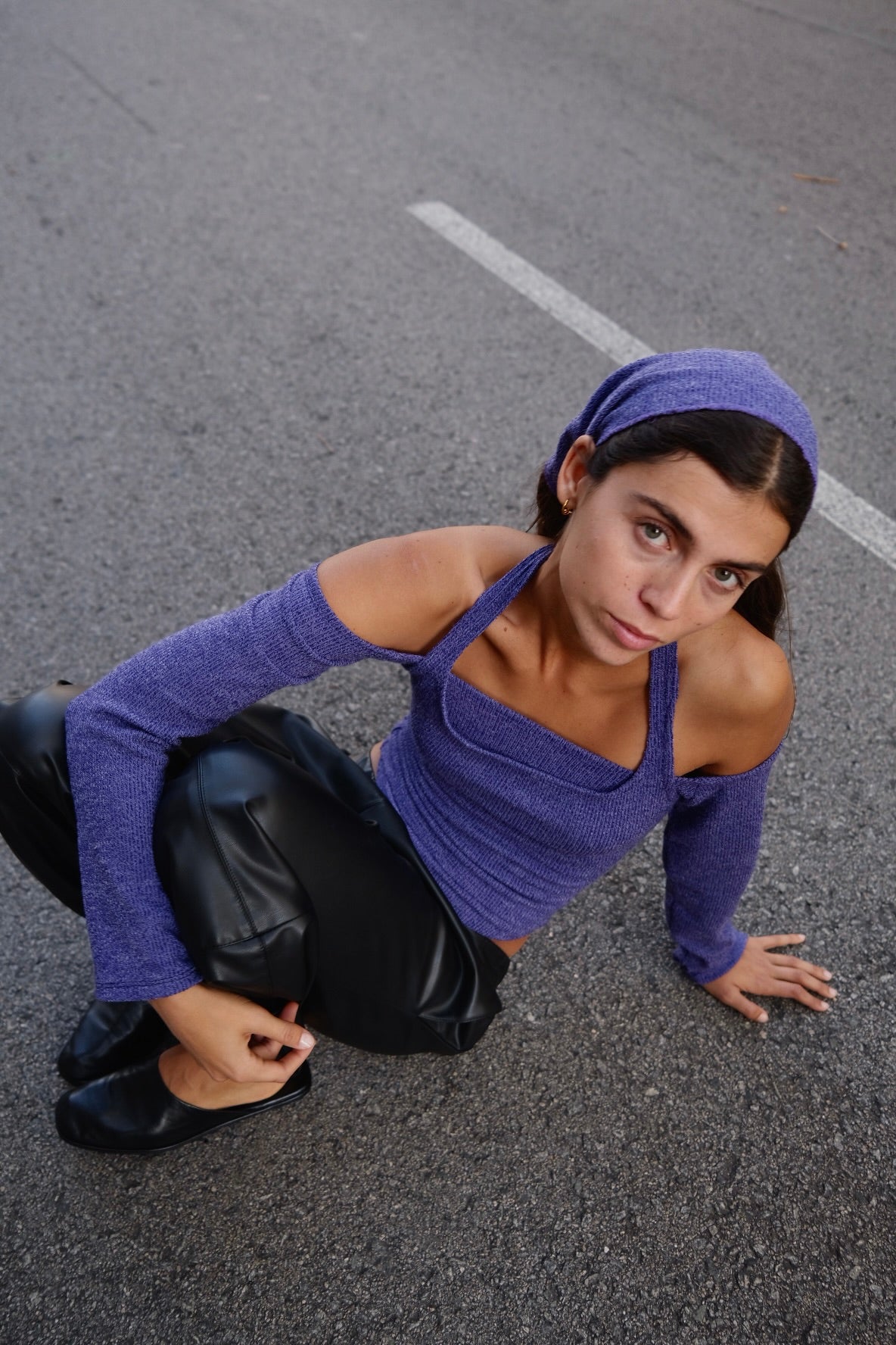 Purple bandana