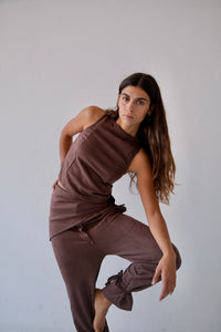 Velvet Brown Top