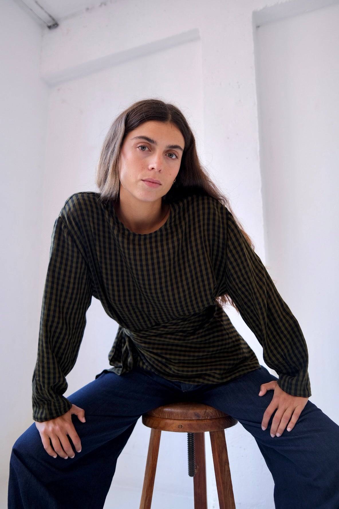 Check blouse
