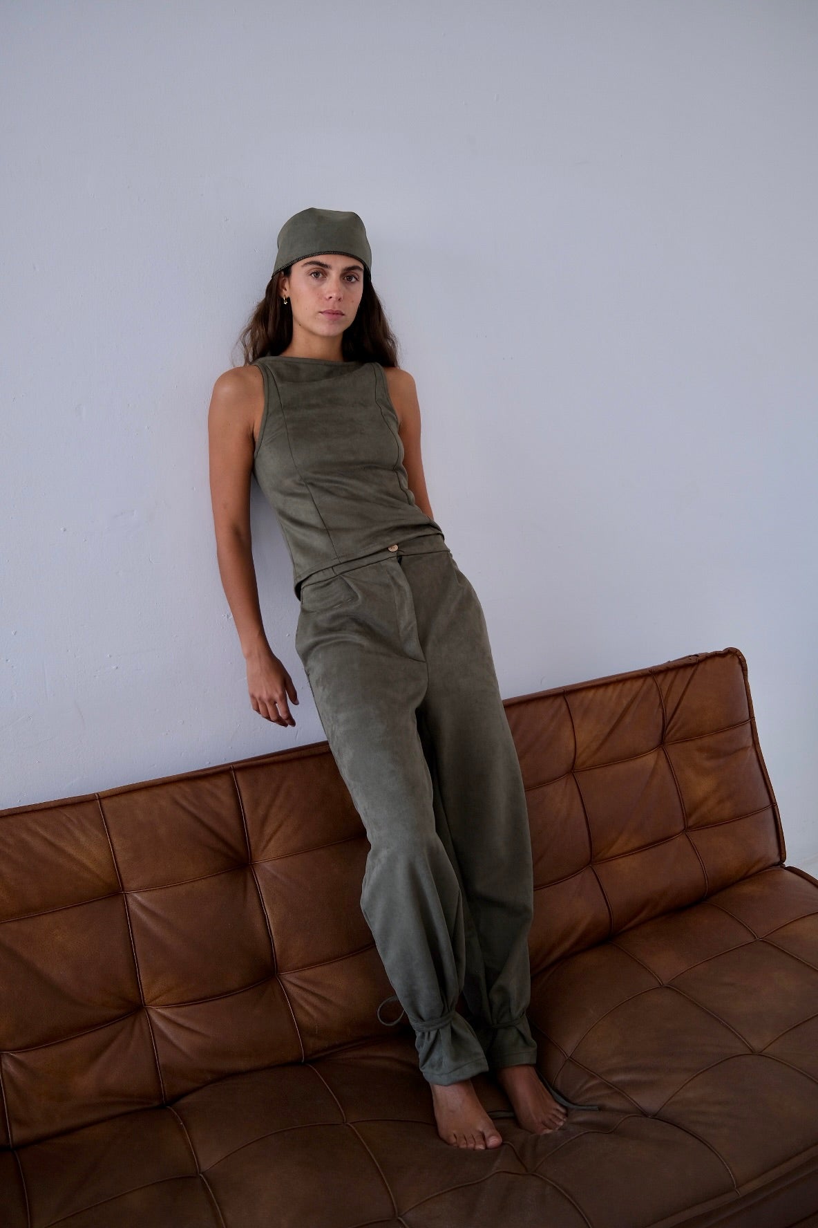 Velvet Green Pants