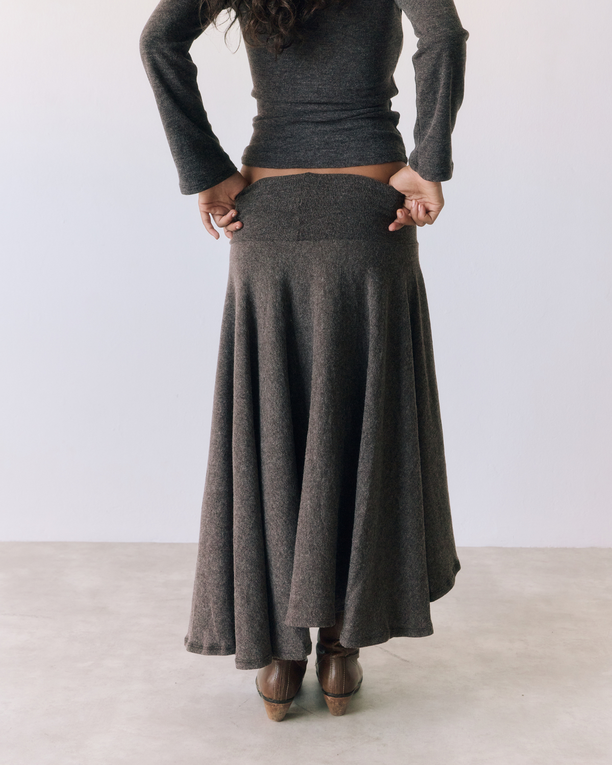 Nina brown skirt